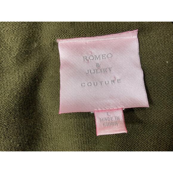 Romeo & Juliet Couture Green Cotton Wrap Jacket - Picture 3 of 8